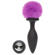 Happy Rabbit - Plug anal vibrant rechargeable noir et violet grand