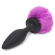 Happy Rabbit - Plug anal vibrant rechargeable noir et violet grand