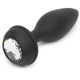 Happy Rabbit - Plug anal vibrant rechargeable noir et violet grand