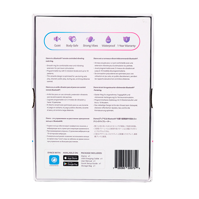 Lovense - Anneau pénien vibrant Diamo avec Application